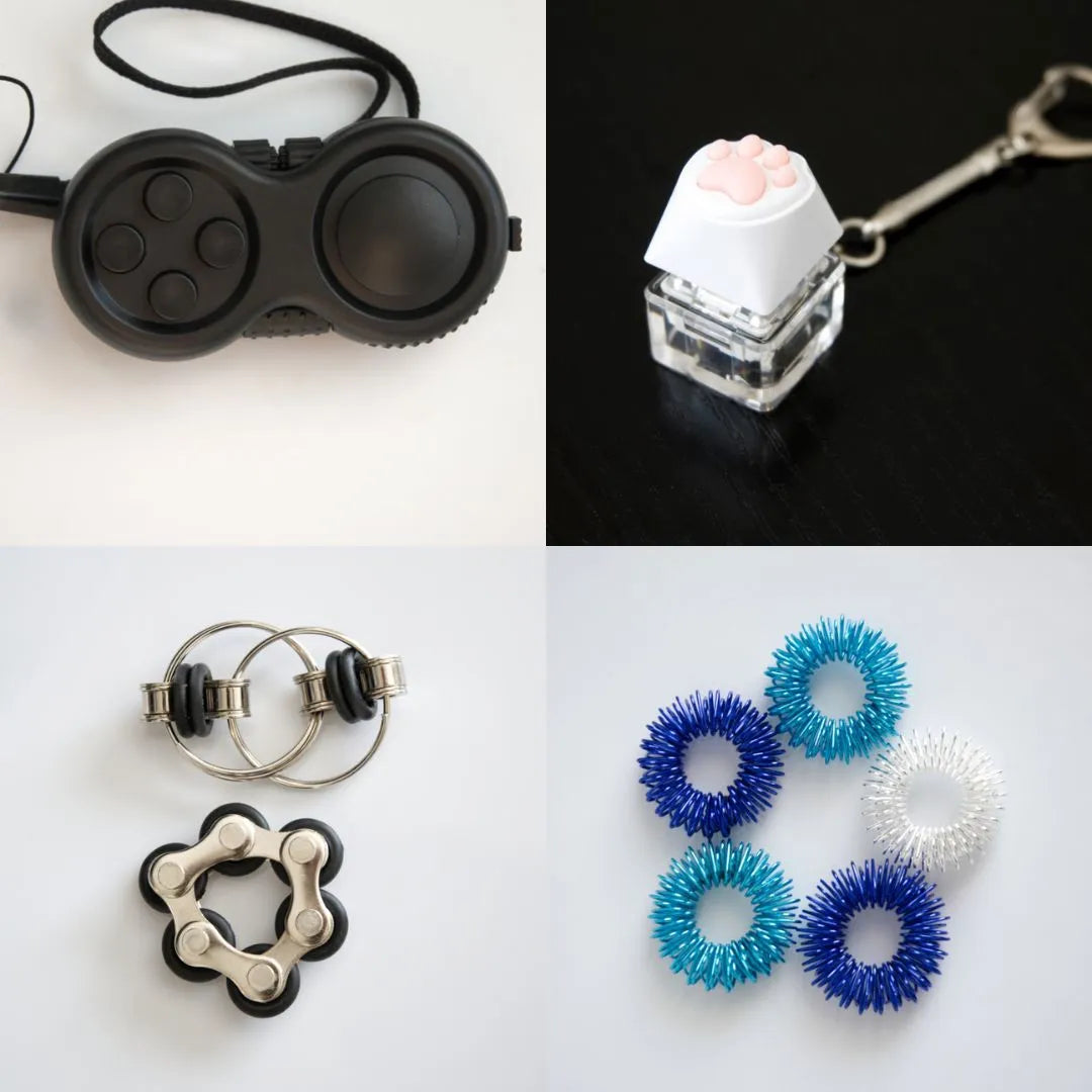 Fidget Toy Favorites Bundle (choose your colors) Black All Black Blue Ocean