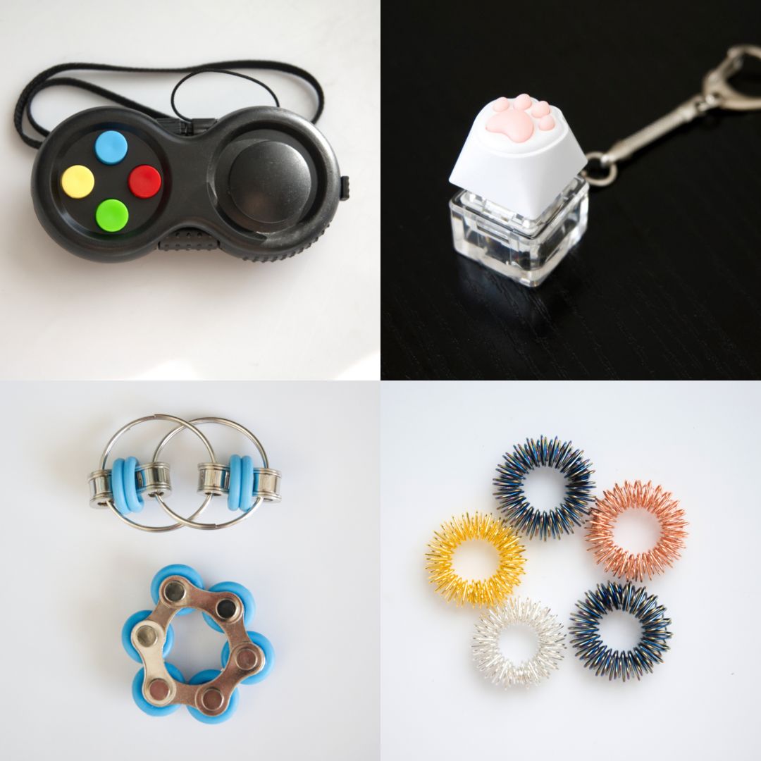 Fidget Toy Favorites Bundle (choose your colors) Turquoise Classic Golden Rainbow