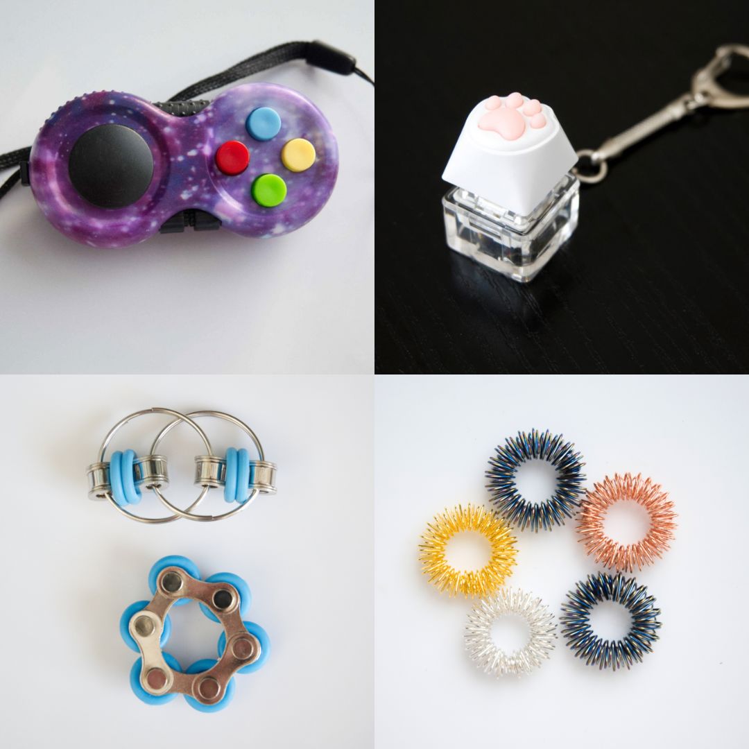 Fidget Toy Favorites Bundle (choose your colors) Turquoise Galaxy Golden Rainbow