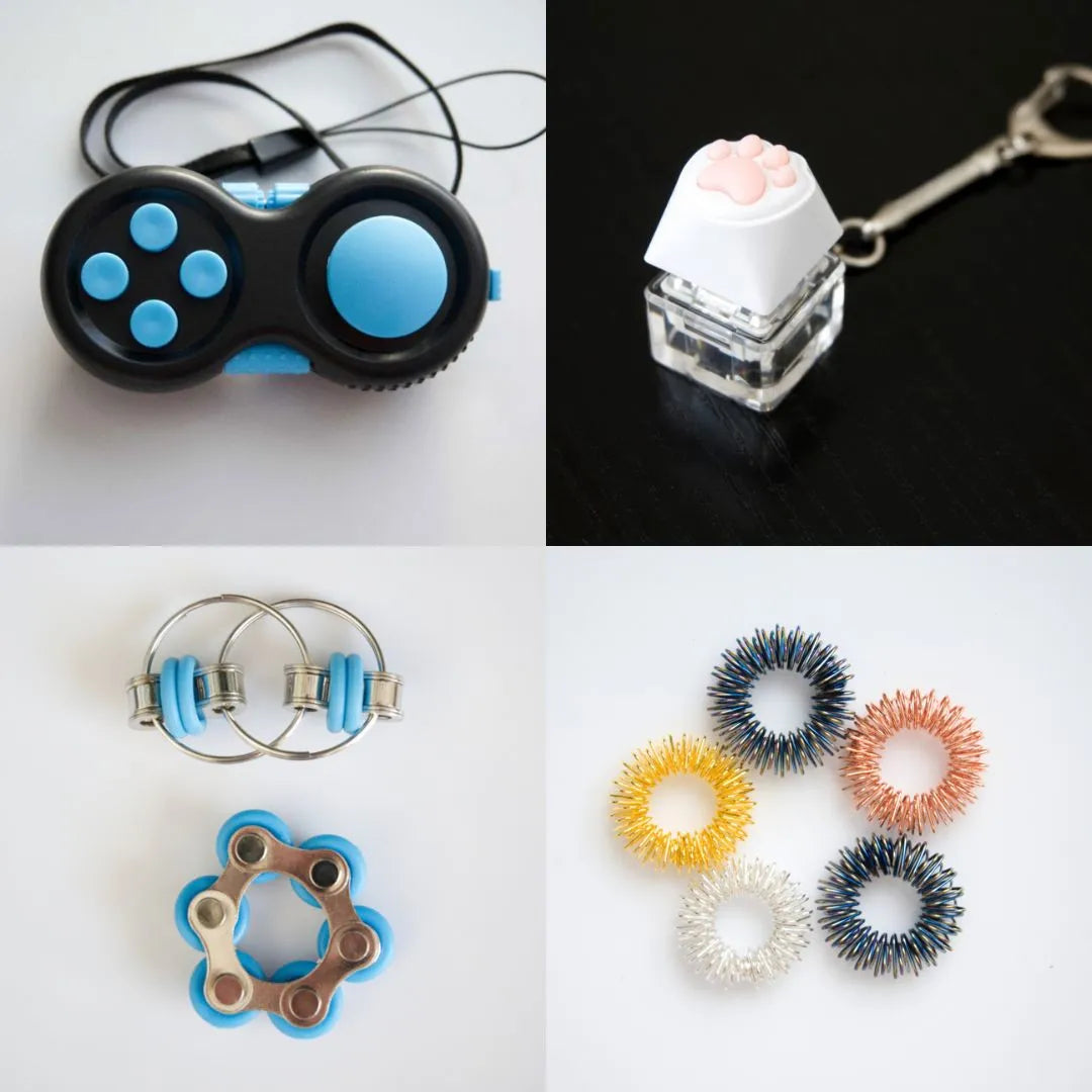 Fidget Toy Favorites Bundle (choose your colors) Turquoise Turquoise Golden Rainbow