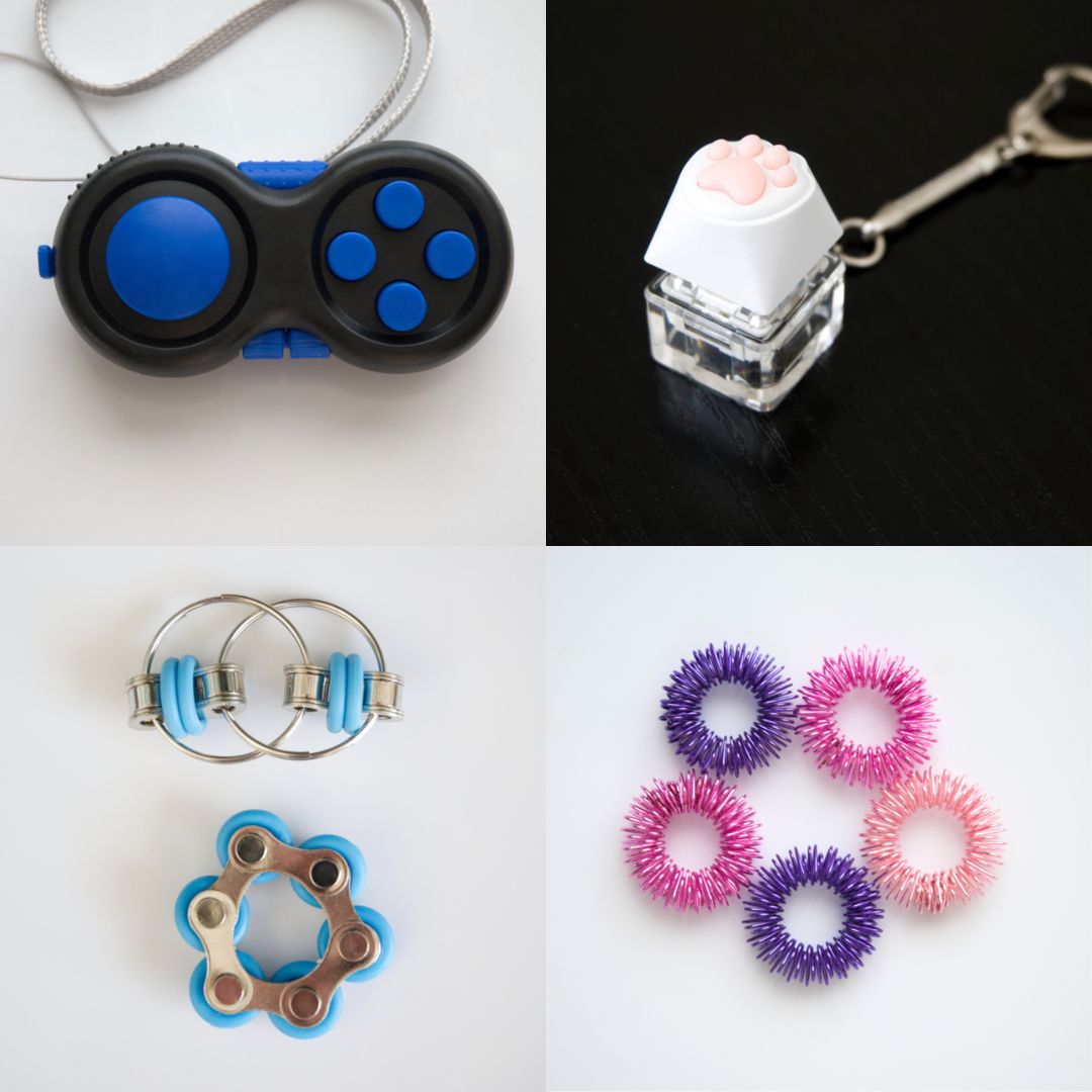 Fidget Toy Favorites Bundle (choose your colors) Turquoise Blue Pink Rose