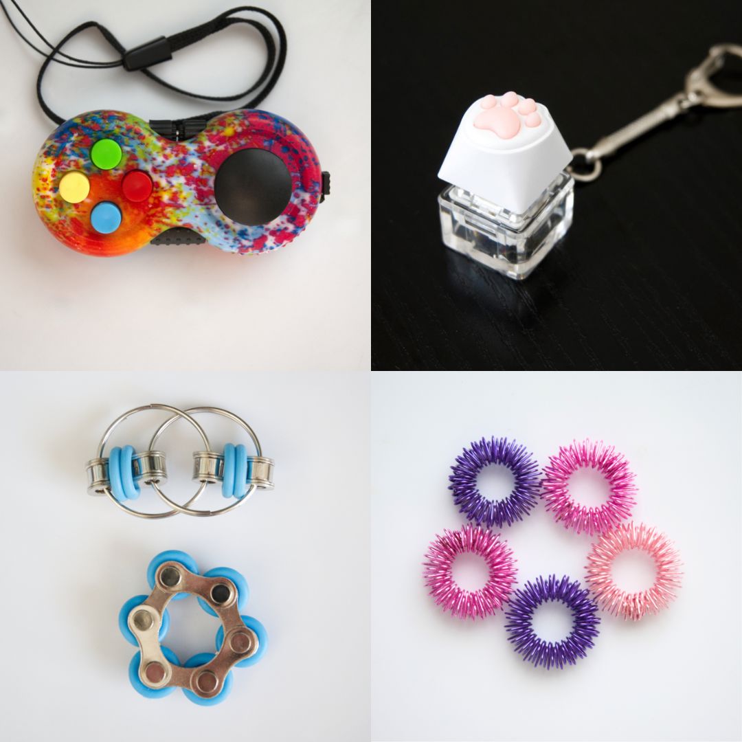 Fidget Toy Favorites Bundle (choose your colors) Turquoise Paint Splatter Pink Rose