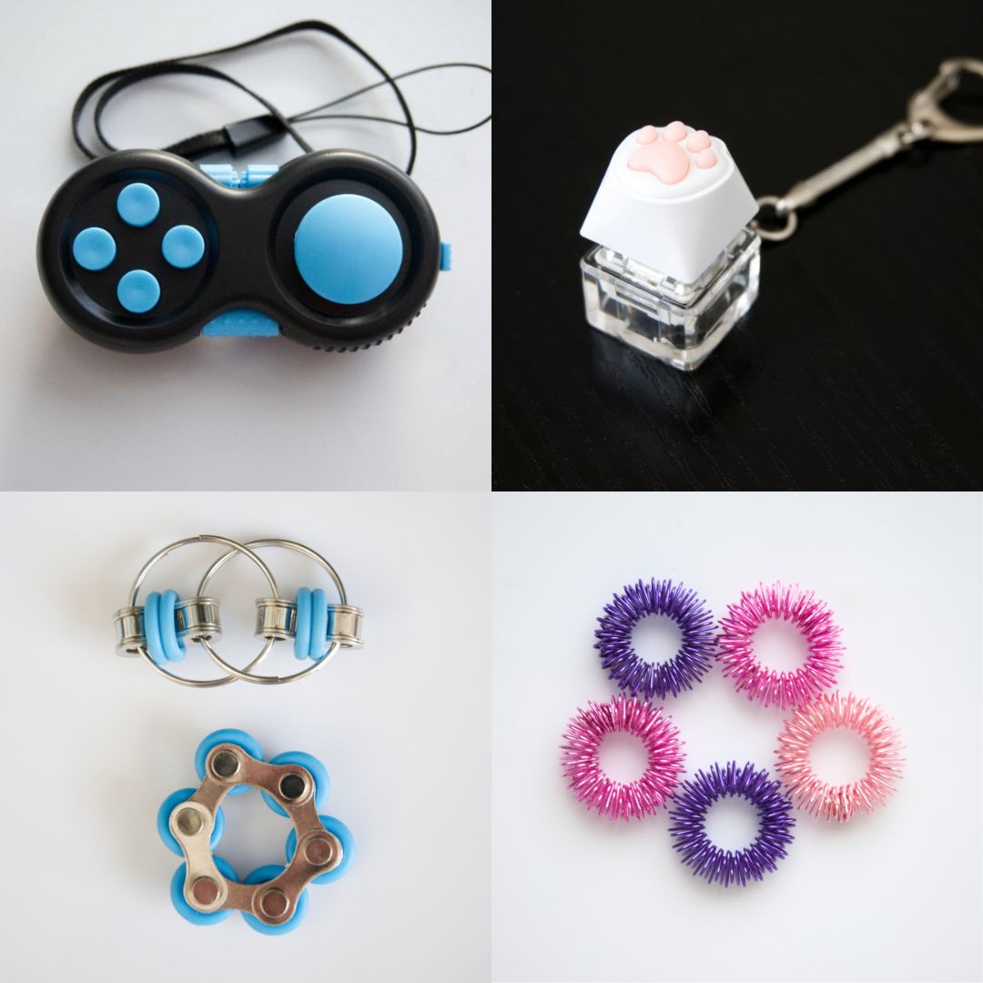 Fidget Toy Favorites Bundle (choose your colors) Turquoise Turquoise Pink Rose
