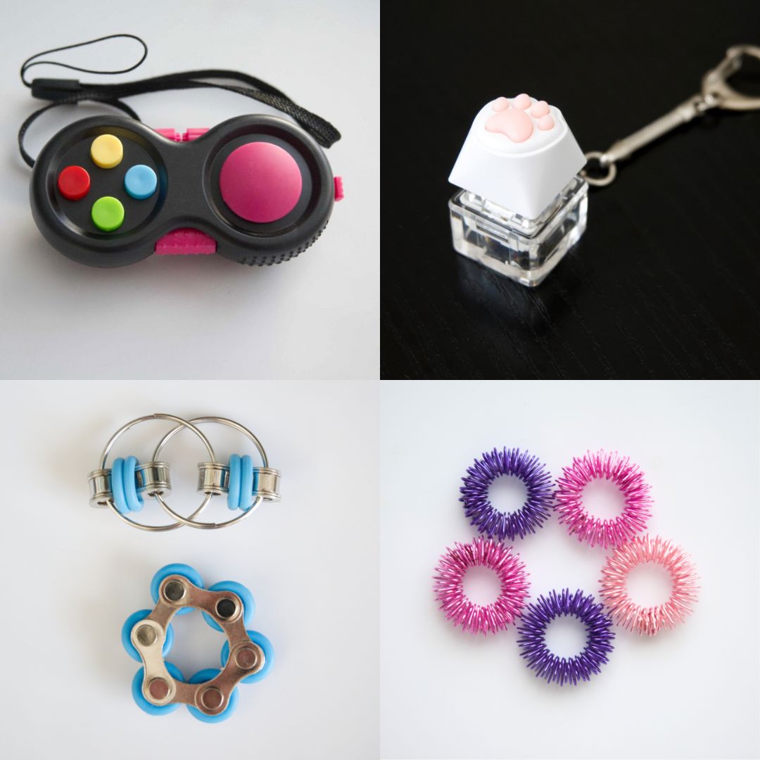 Fidget Toy Favorites Bundle (choose your colors) Turquoise Pink Pink Rose