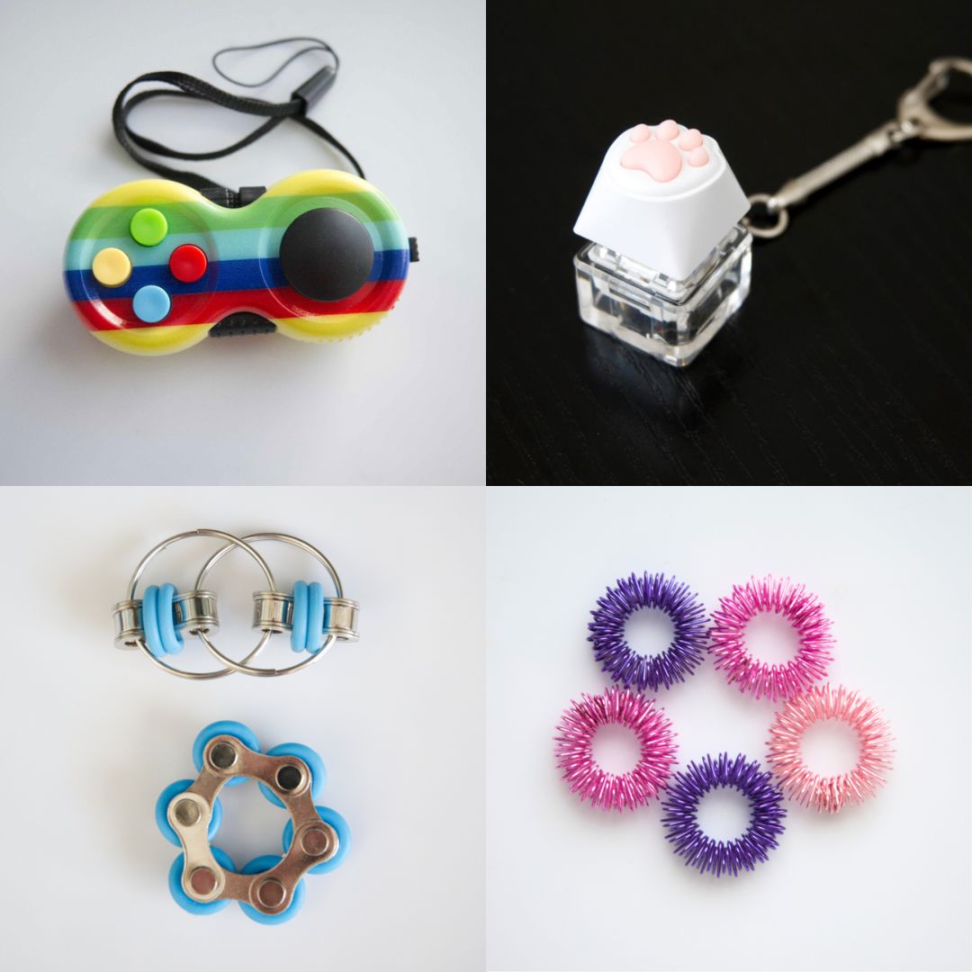 Fidget Toy Favorites Bundle (choose your colors) Turquoise Rainbow Pink Rose