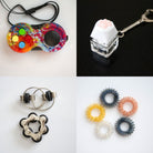 Fidget Toy Favorites Bundle (choose your colors) Black Paint Splatter Golden Rainbow