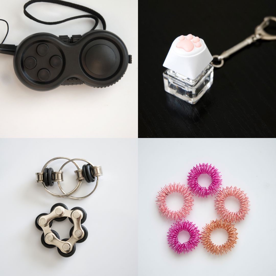 Fidget Toy Favorites Bundle (choose your colors) Black All Black Pink Rose