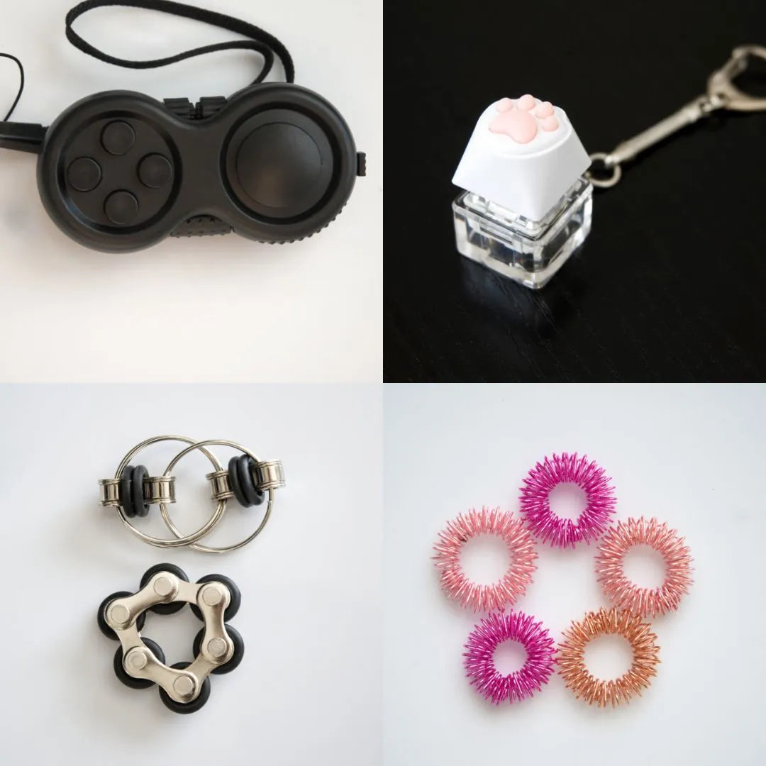 Fidget Toy Favorites Bundle (choose your colors) Black All Black Pink Rose