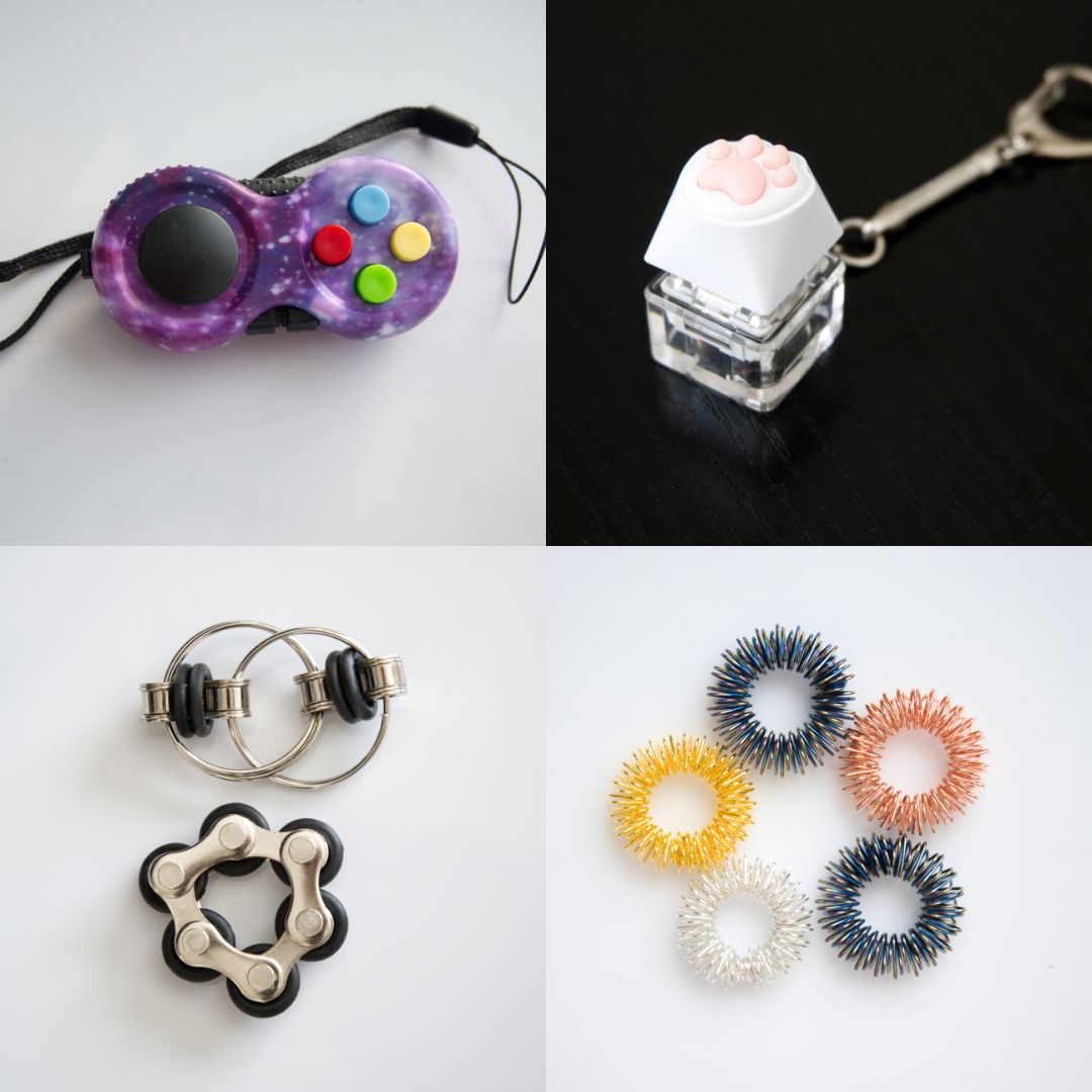 Fidget Toy Favorites Bundle (choose your colors) Black Galaxy Golden Rainbow