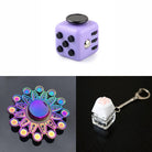 Rainbow Fidget Spinner + 2 Fidgets Bundle (choose your colors) Mandala Purple 