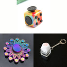 Rainbow Fidget Spinner + 2 Fidgets Bundle (choose your colors) Mandala Watercolor 