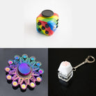 Rainbow Fidget Spinner + 2 Fidgets Bundle (choose your colors) Mandala Rainbow 