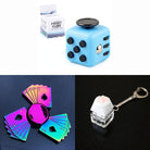 Rainbow Fidget Spinner + 2 Fidgets Bundle Playing Cards Sky Blue 