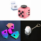 Rainbow Fidget Spinner + 2 Fidgets Bundle Playing Cards Blush Pink 