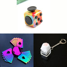 Rainbow Fidget Spinner + 2 Fidgets Bundle (choose your colors) Playing Cards Watercolor 