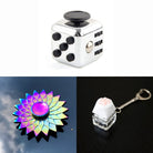 Rainbow Fidget Spinner + 2 Fidgets Bundle Sun Metallic Silver 