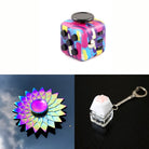 Rainbow Fidget Spinner + 2 Fidgets Bundle (choose your colors) Sun 80’s Retro 