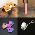 Fox Plush With Chewelry + Fidgets Bundle Pink Playing Cards 