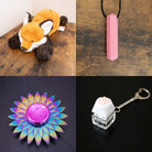 Fox Plush With Chewelry + Fidgets Bundle Pink Sun 