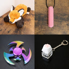 Fox Plush With Chewelry + Fidgets Bundle Pink Shuriken 