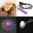 Fox Plush With Chewelry + Fidgets Bundle Purple Wind 