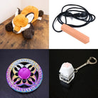 Fox Plush With Chewelry + Fidgets Bundle Peach Mystic 