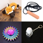 Fox Plush With Chewelry + Fidgets Bundle Peach Sun 