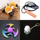 Fox Plush With Chewelry + Fidgets Bundle Peach Shuriken 