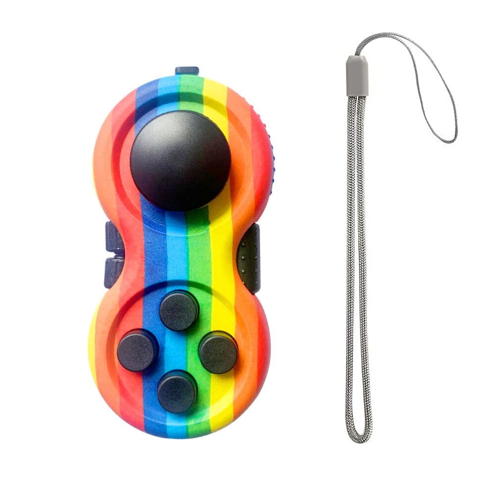 Game Controller Fidget Stim Toy Rainbow 