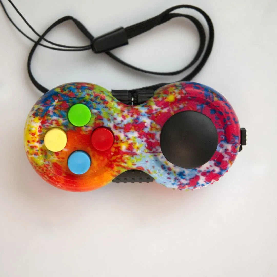 Game Controller Fidget Toy Paint Splatter 