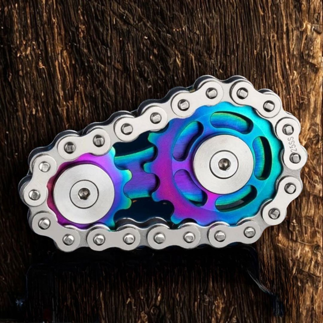 Gear Chain Fidget Toy Rainbow 