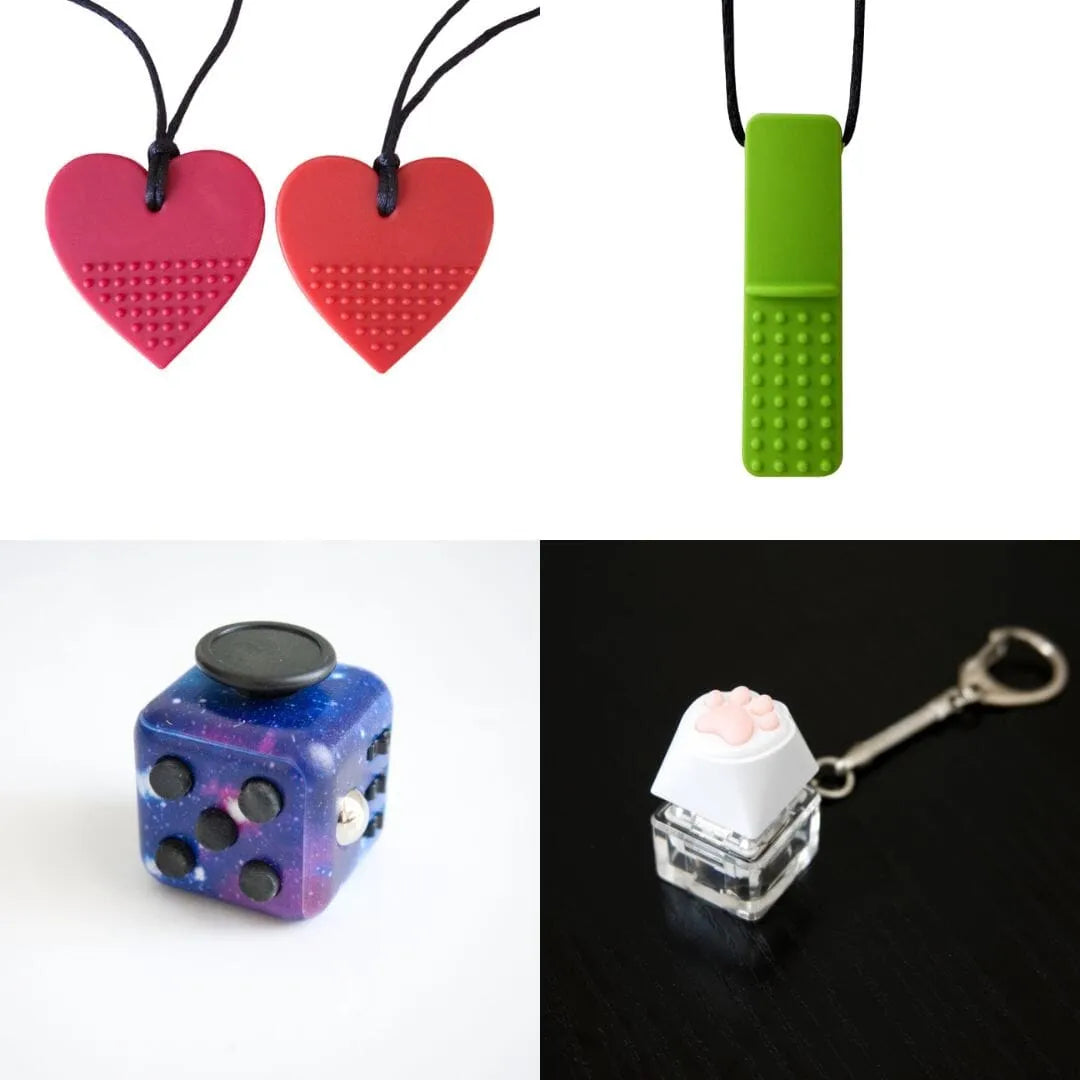 Hard Chewer Bundle + Fidgets 2 Pack Green Galaxy