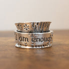 I Am Enough Flower Spinner Fidget Ring - The Autistic Innovator