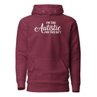 I'm Too Autistic for This Sh*t Unisex Hoodie Maroon S 
