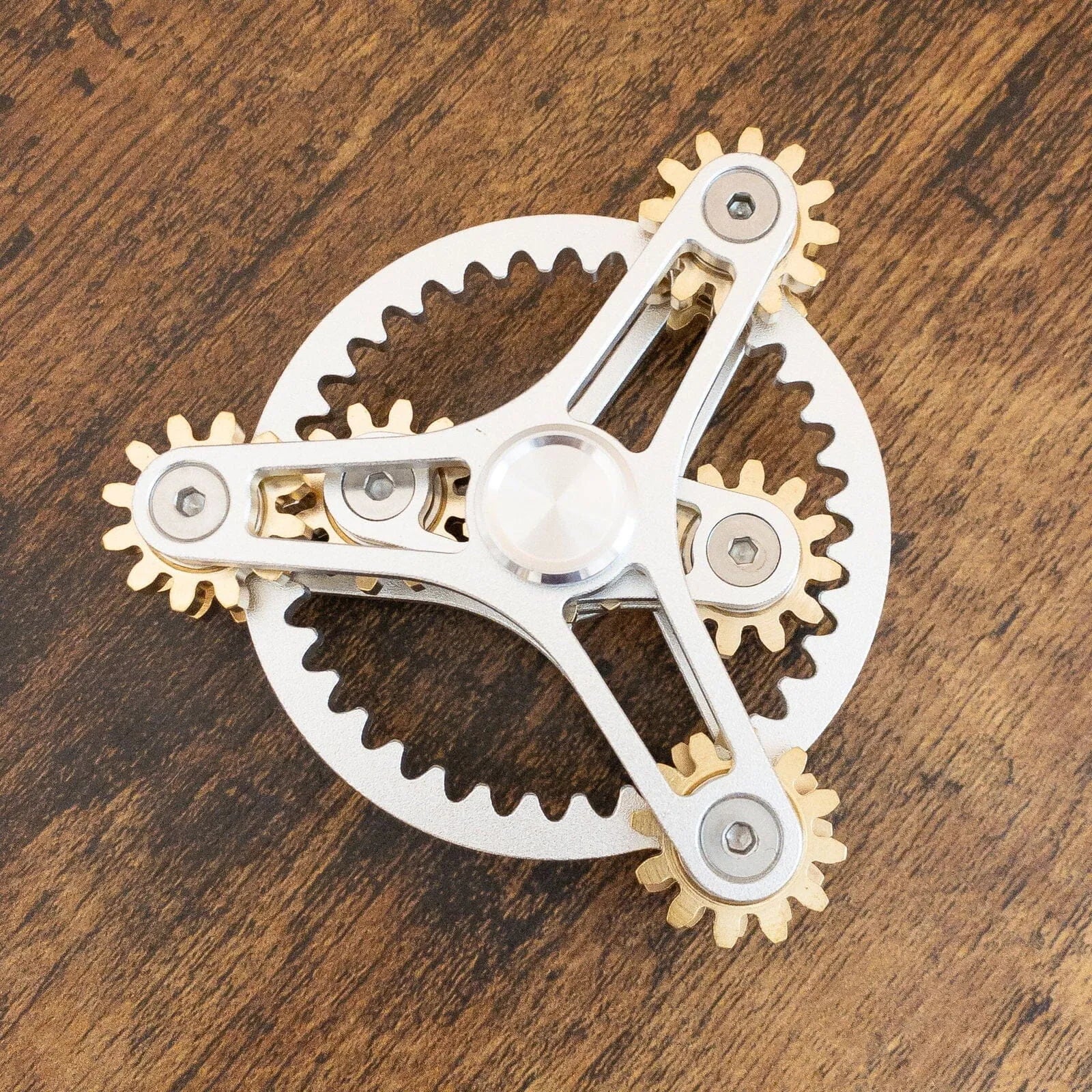 Intricate Metal Gear Fidget Spinner 