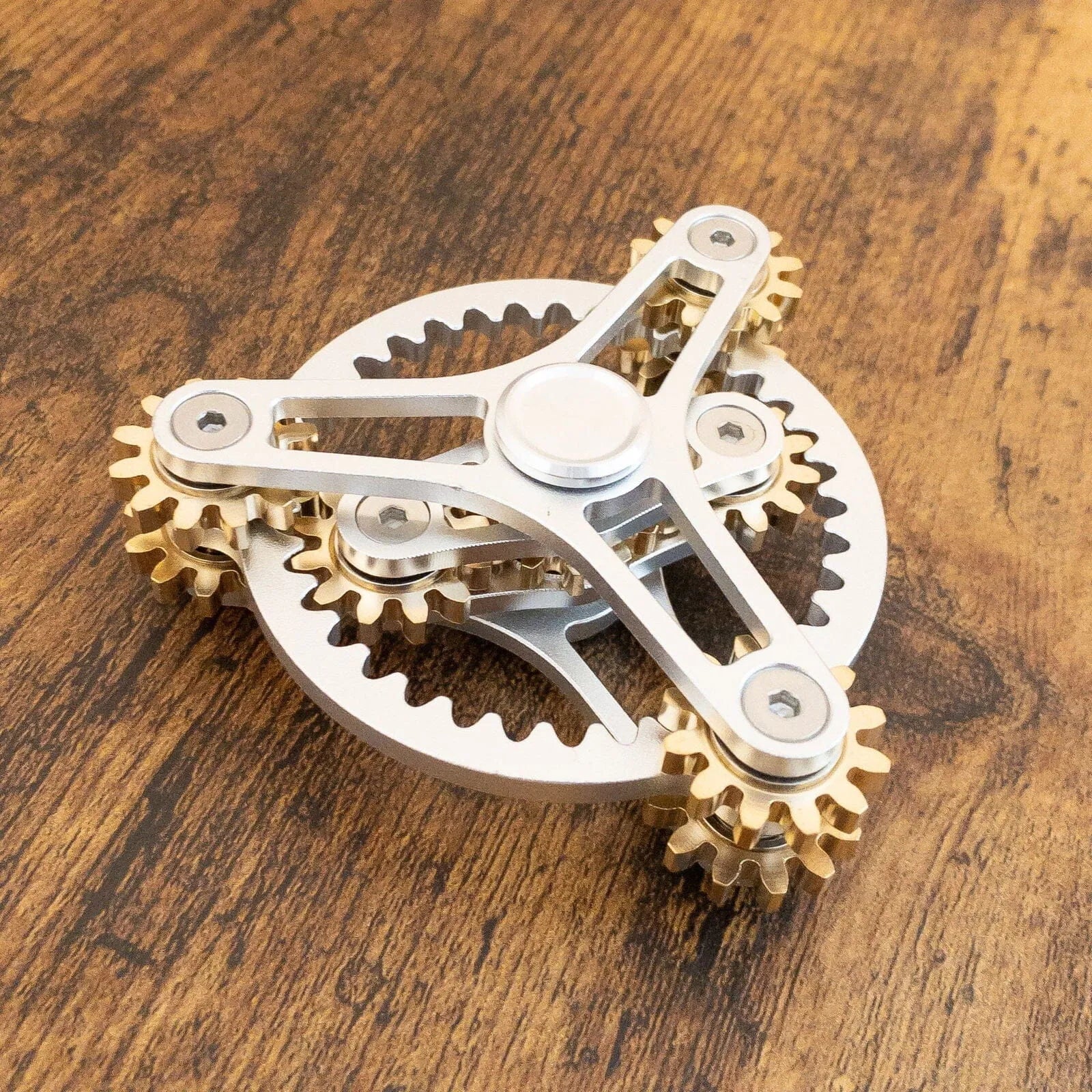 Intricate Metal Gear Fidget Spinner 