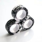 Magnetic Rings Fidget Toy Black & White Graffiti 