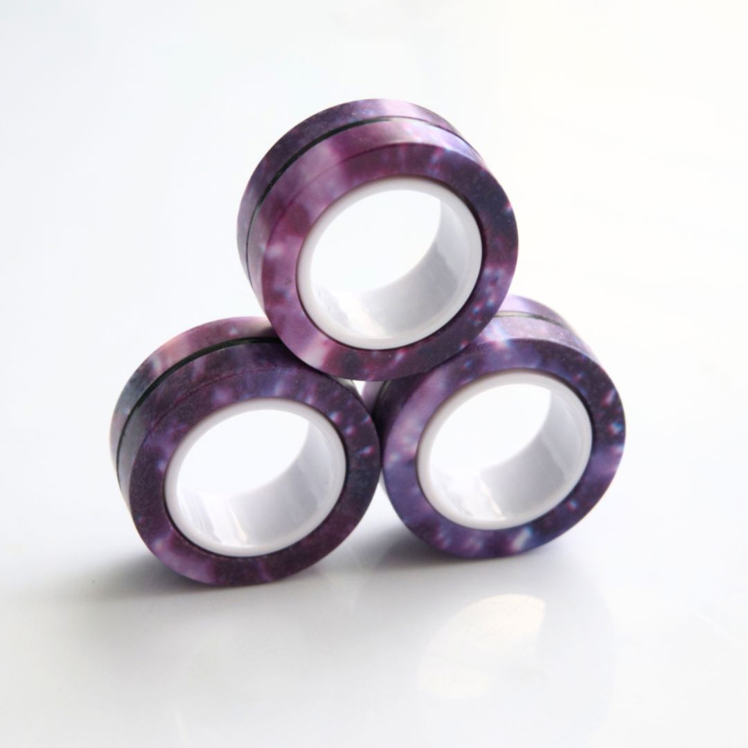 Magnetic Rings Fidget Toy Galaxy 