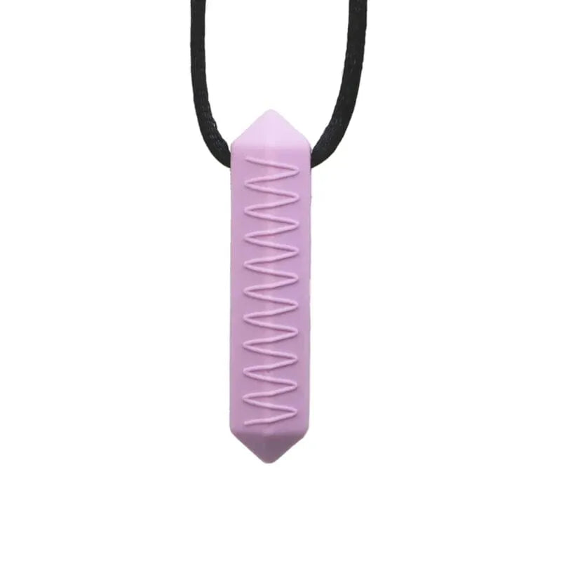 Mini Prism Chew Necklace Purple 