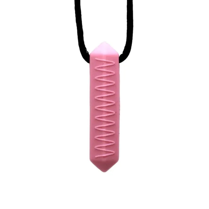 Mini Prism Chew Necklace Pink 