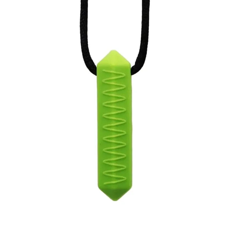Mini Prism Chew Necklace Green 