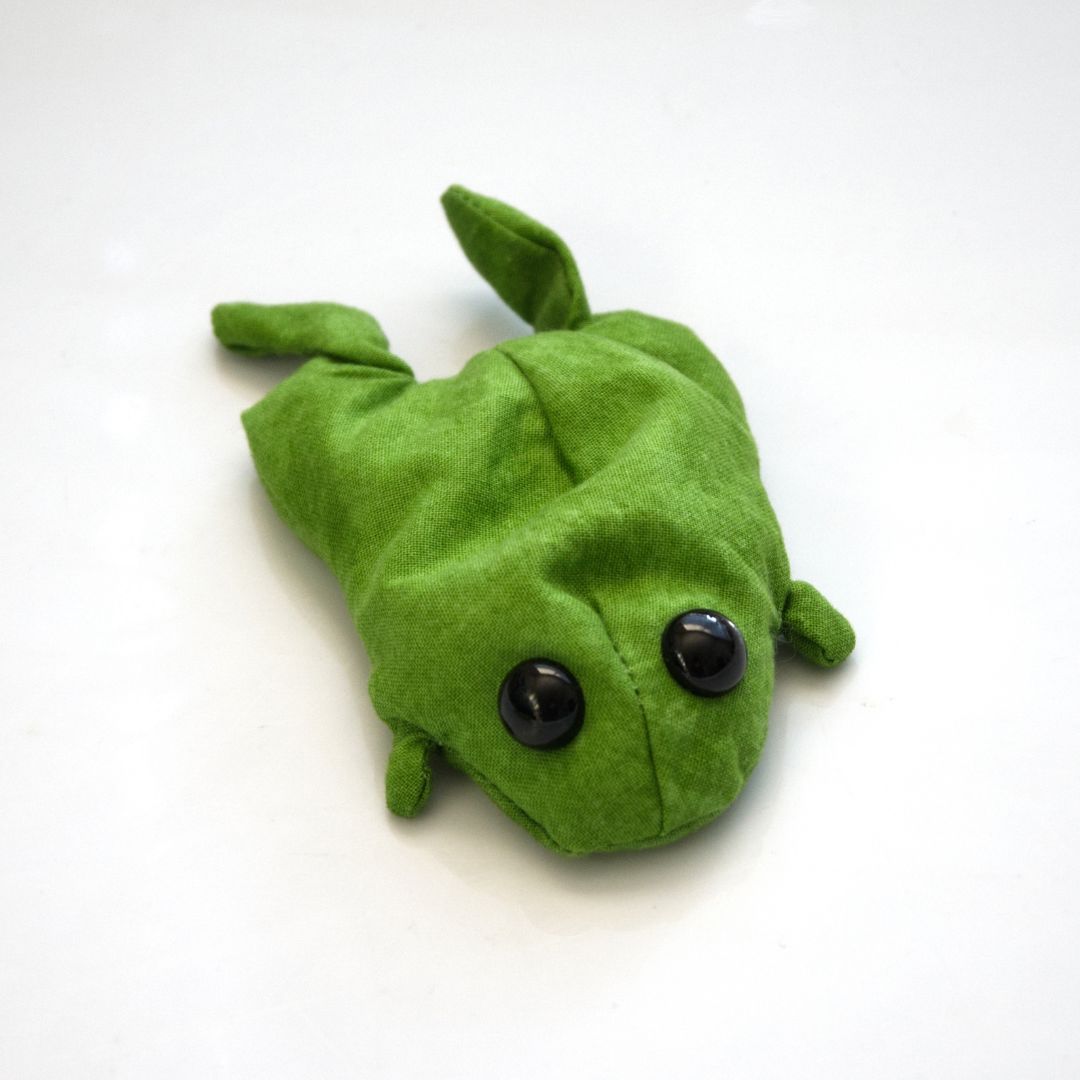 Mini Weighted Frog Plush by The Fox's Burrow Dark Green 