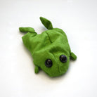Mini Weighted Frog Plush by The Fox's Burrow Dark Green 