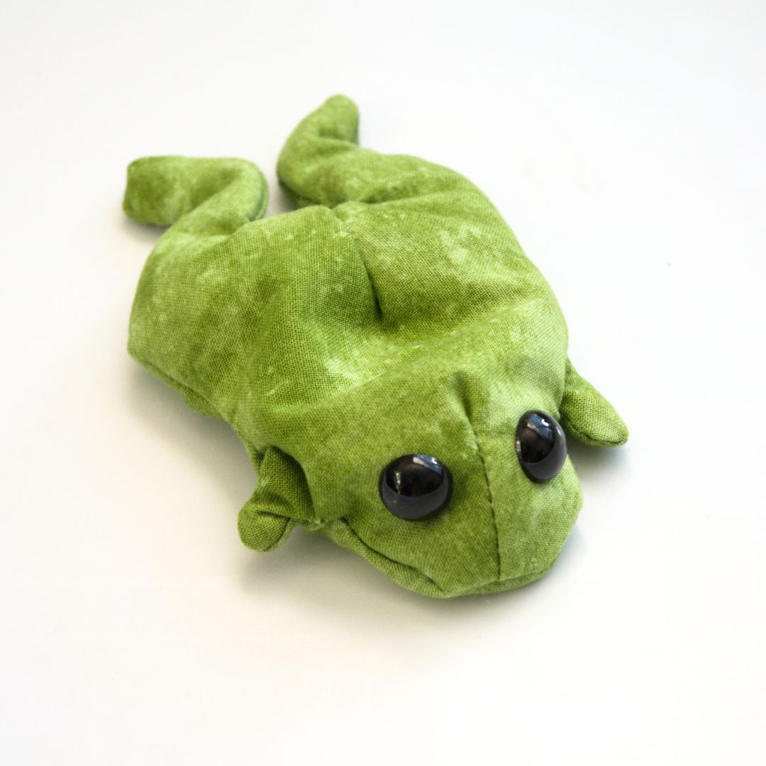 Mini Weighted Frog Plush by The Fox's Burrow Green 