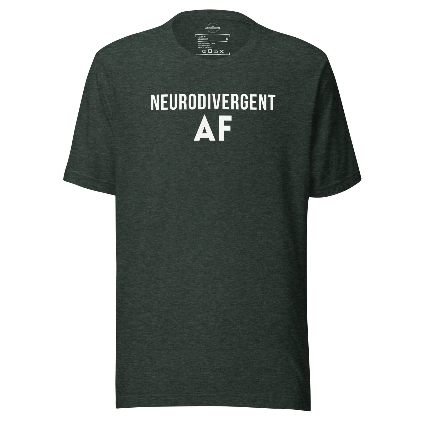 Neurodivergent AF Unisex t-shirt - The Autistic Innovator