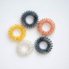Spiky Acupressure Rings (5 pack) Golden Rainbow 