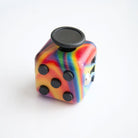 Push Button Fidget Cube Colorful Paint Pour 