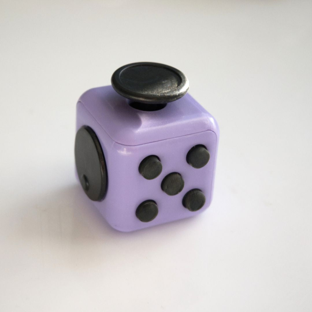 Push Button Fidget Cube Purple 