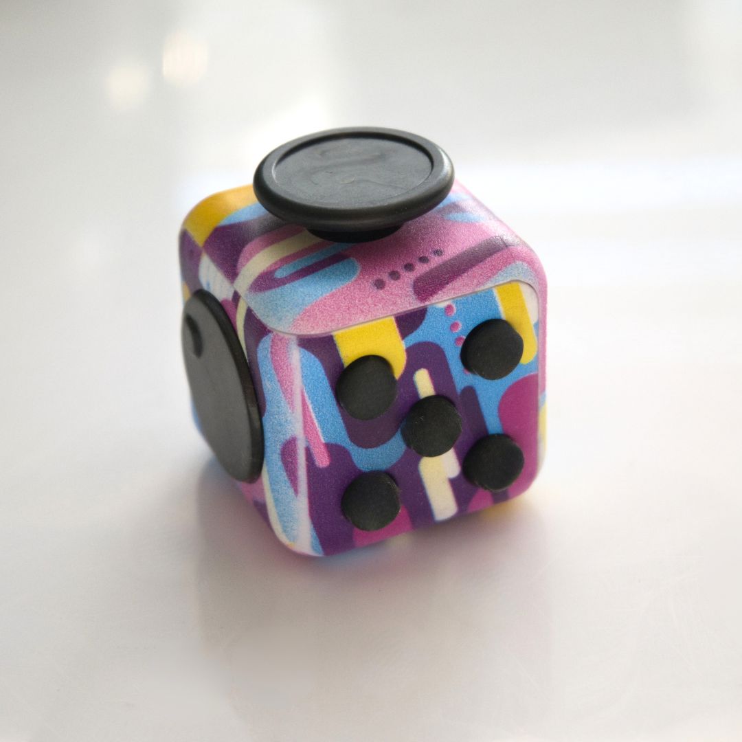 Push Button Fidget Cube 80’s Retro 