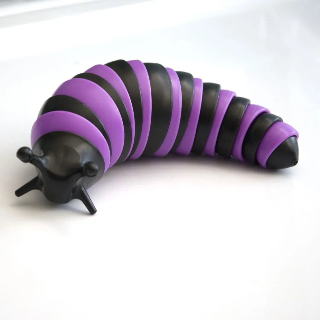 Slug Fidget Toy Purple & Black 